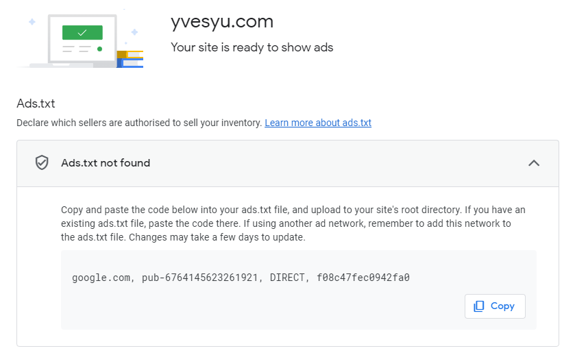 如何接入 Google Adsense 广告联盟 3 Ads Code