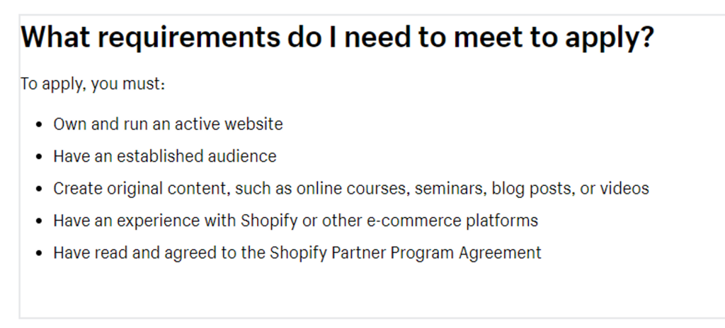 如何挖掘别人正在盈利的项目 4 Affiliate Requirements