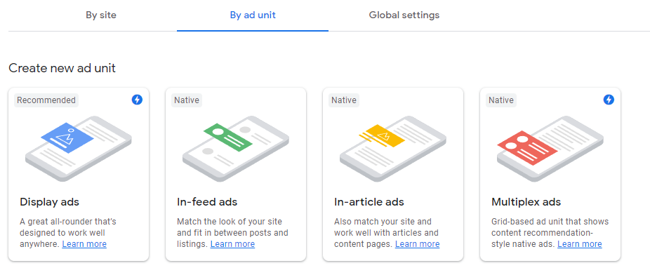 如何接入 Google Adsense 广告联盟 5 By ad unit