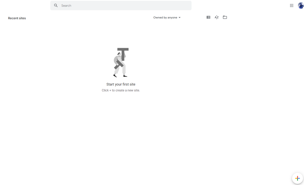 利用 Google Sites 免费搭建网站 2 Create