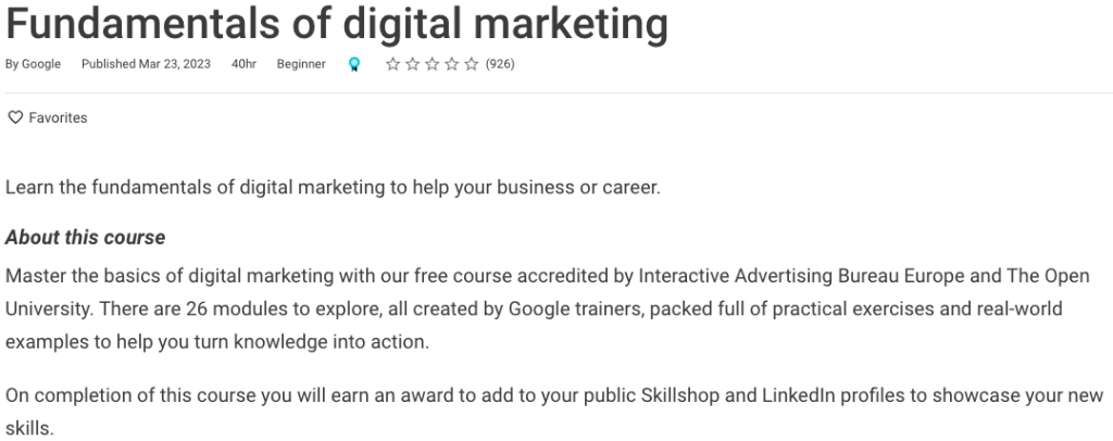 数字营销入门课程 1 Digital marketing