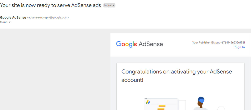 如何接入 Google Adsense 广告联盟 1 Google Adsense Activated