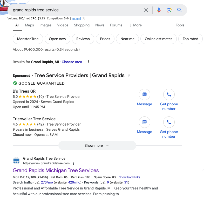 Rank and Rent 本地化 SEO 案例-2