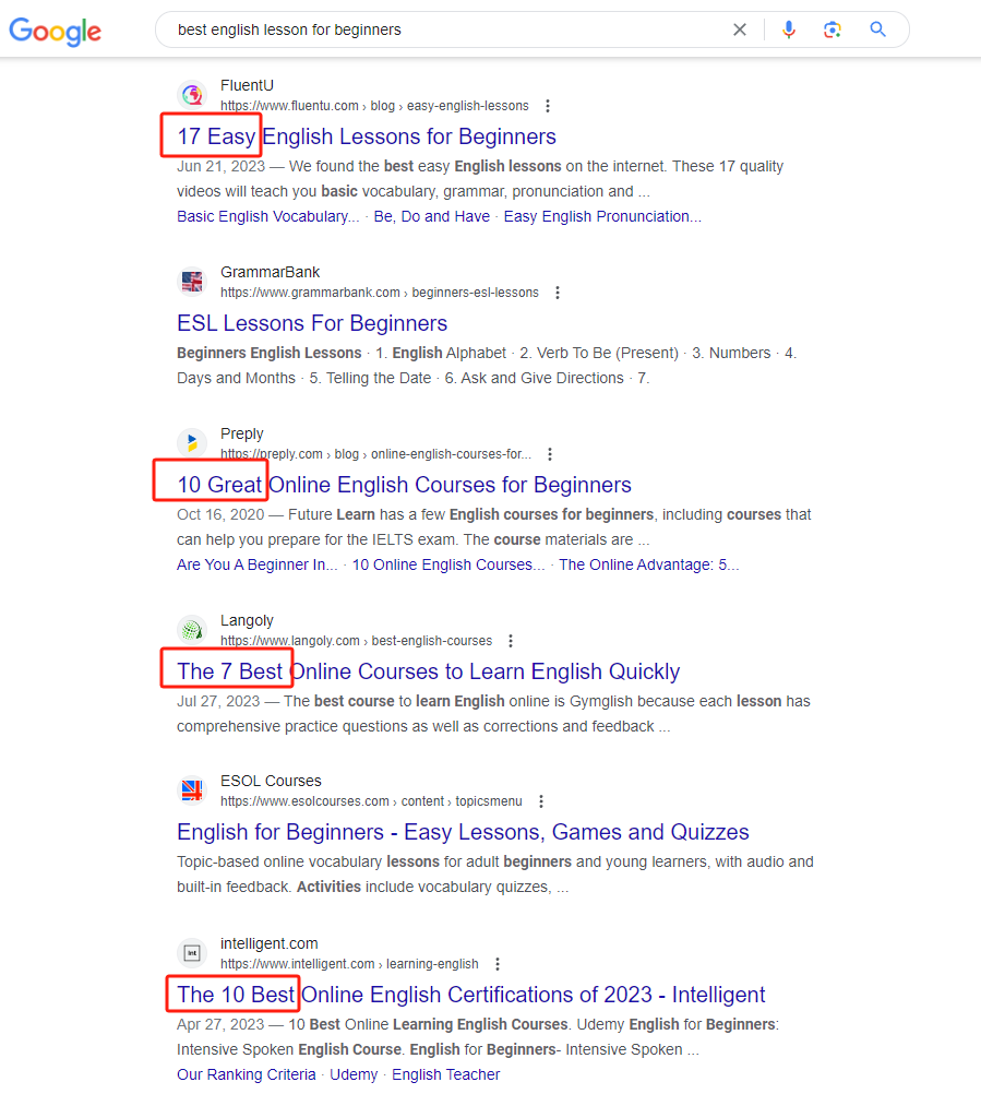 搜索意图怎么满足? 2 SERP 搜索结果页面