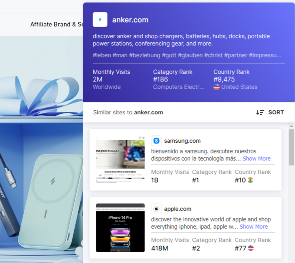 几种快速定位竞争对手的方法 3 Similar Sites
