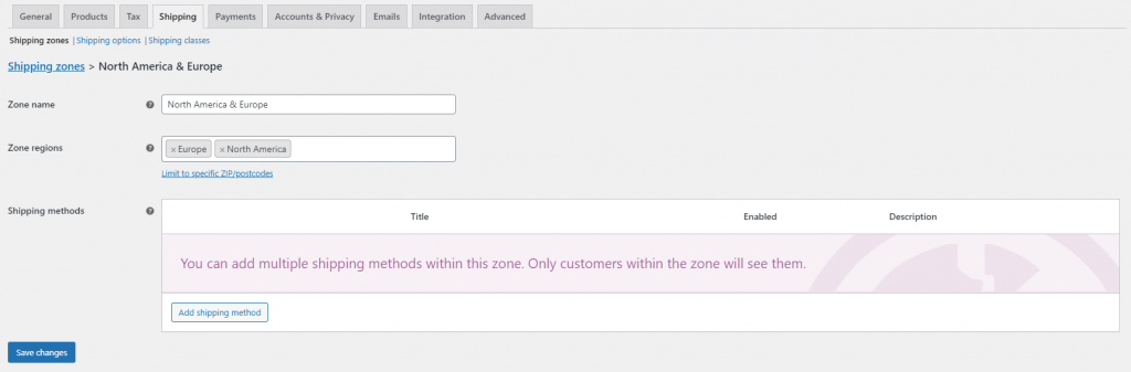 WooCommerce 配送设置 3 WooCommerce-Shipping-Setting