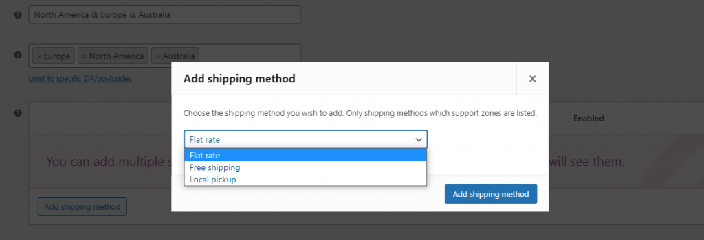 WooCommerce 配送设置 5 WooCommerce-Shipping-Setting