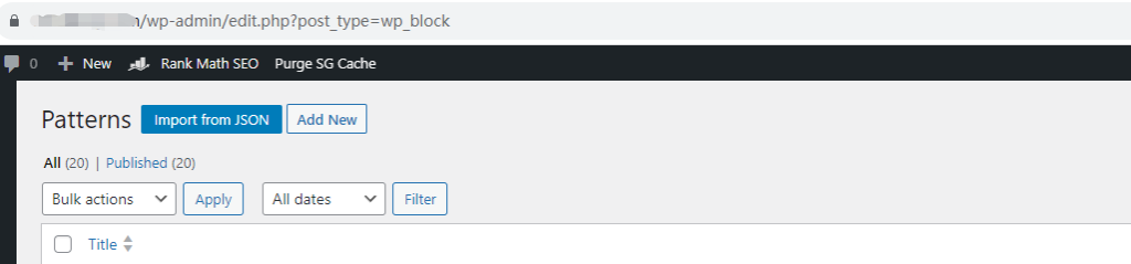 如何批量导入模块化内容 2 WordPress Block