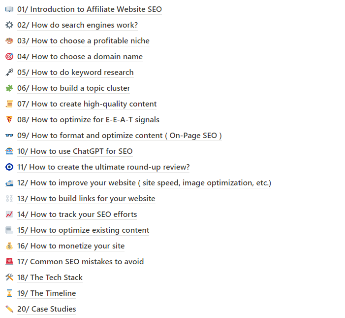 affiliate content