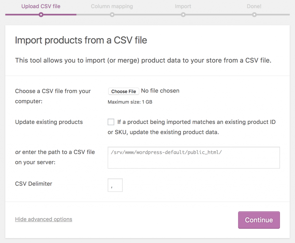 bulk-upload-products-on-woocommerce-standalone-site