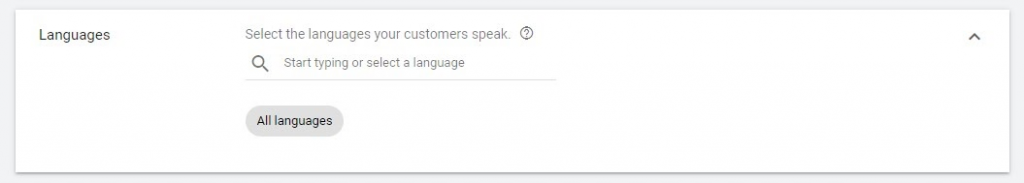 谷歌广告语言选择 1 google-ads-language-choice-0