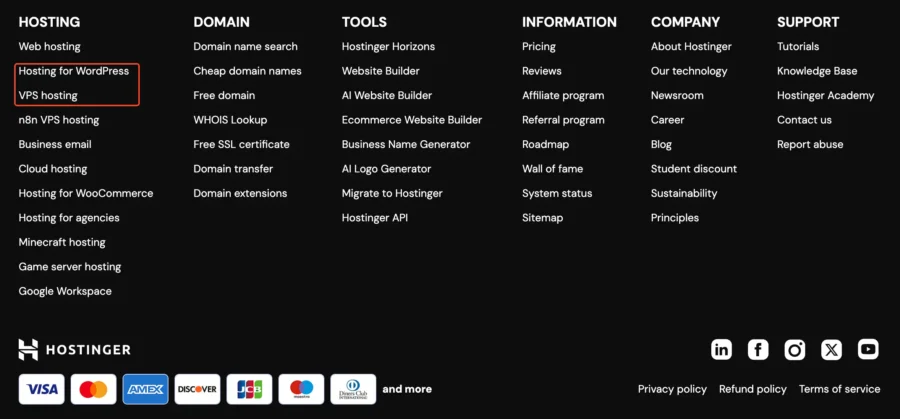 hostinger-menu
