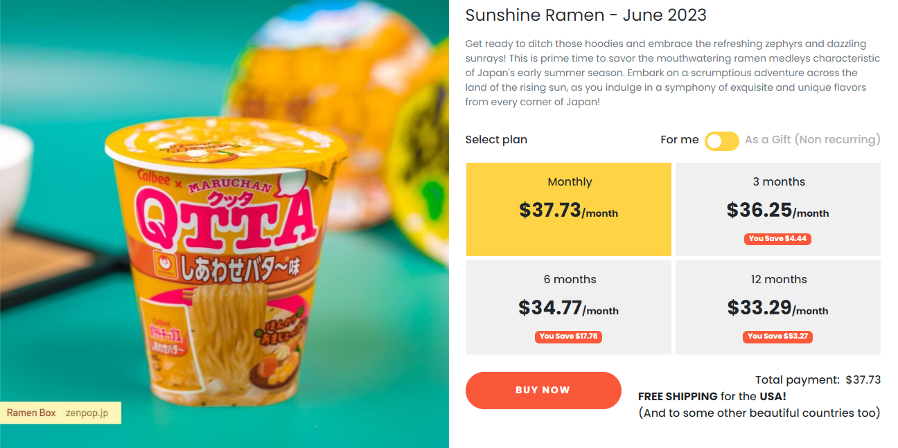 一个案例手把手教你怎么选 NICHE 1 ramen subscription box