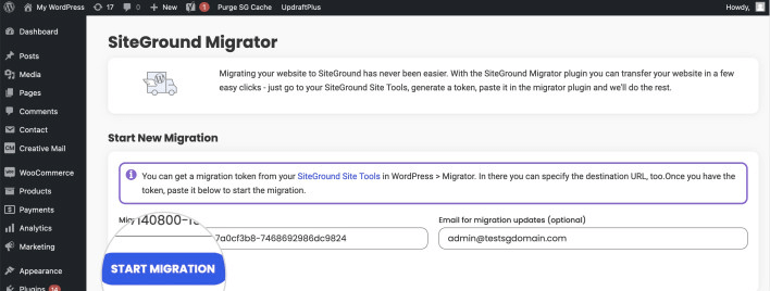 如何制作一个网站模板 5 start migrate