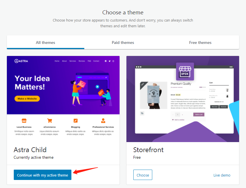 WooCommerce 入门级设置 7 woocommerce-getting-started-setup