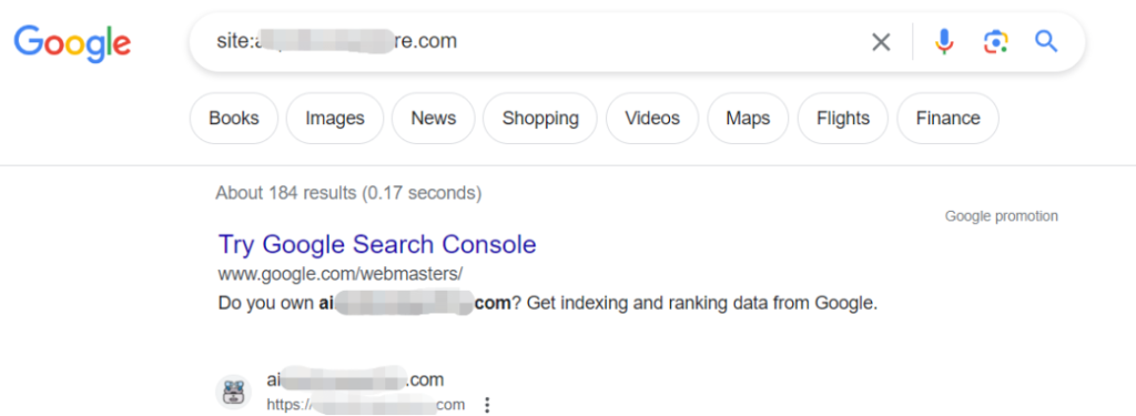 一个 Dropshipping 网站的分析 2 搜索引擎收录