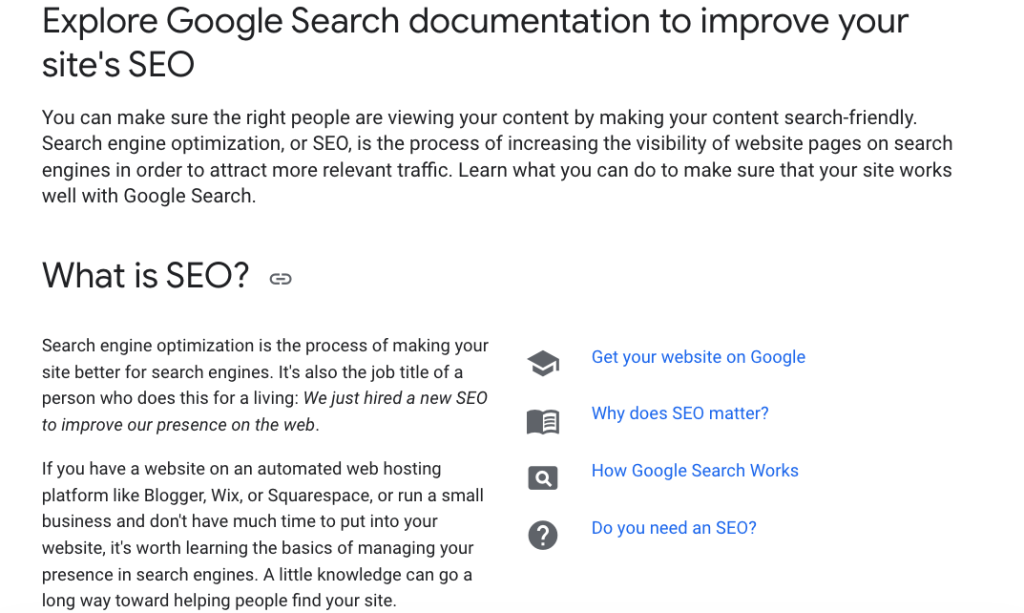 SEO 学习资料分享 1 谷歌搜索中心